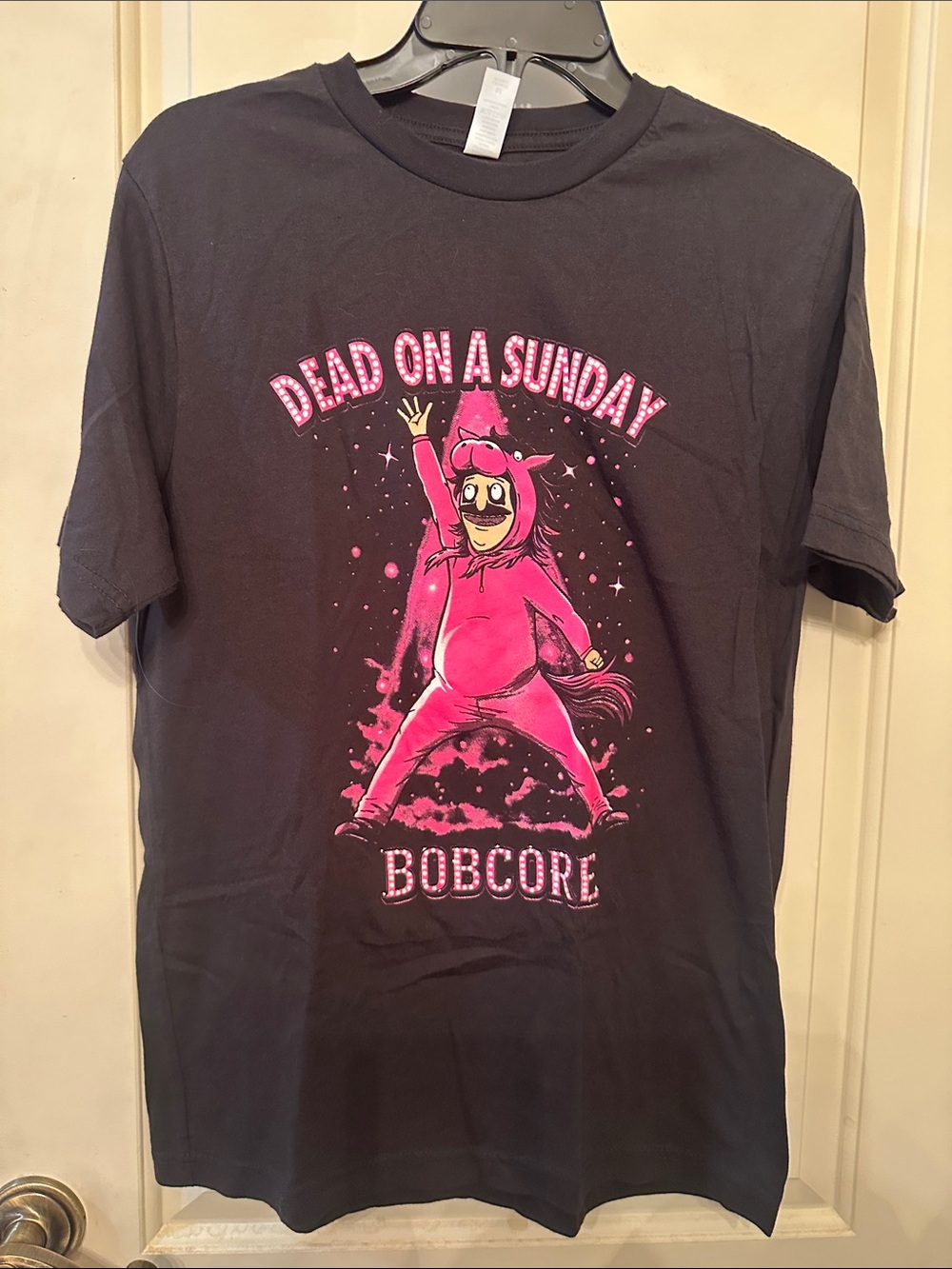 Dead On A Sunday Bobcore Graphic Tee - Black/Pink